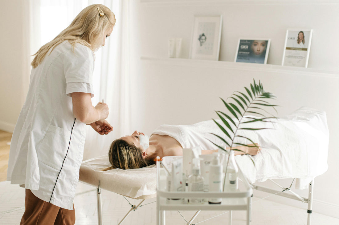 Glow Up Med Spa team performing AquaGold Botox facial treatment in Newport Beach.